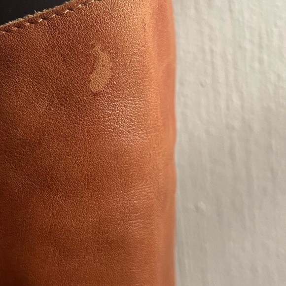 SAM EDELMAN  Penny Whiskey Brown Leather Zip Riding Boots Womens Size 9M - Picture 13 of 15